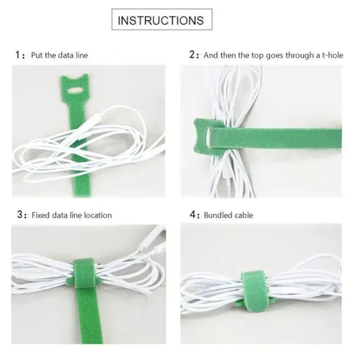 Avtoit | Self-adhesive & Reusable Cable Organizer (50 pieces)