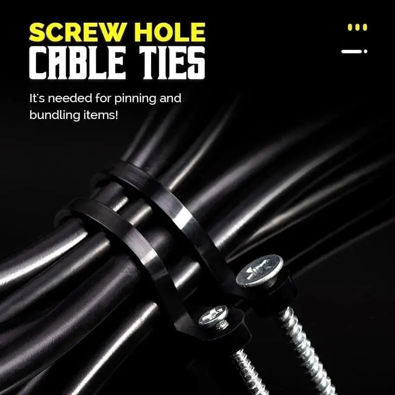 Avtoit | Self-locking Cable Ties with Screw Hole – Tensile Strength up to 22 kg