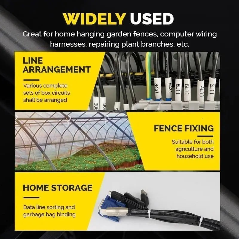 Avtoit | Self-locking Cable Ties with Screw Hole – Tensile Strength up to 22 kg