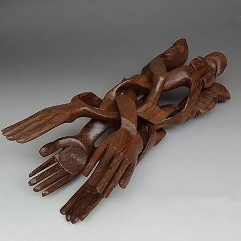 Avtoit | Serene Sculpture Wooden Luck Bearer Serving Platter