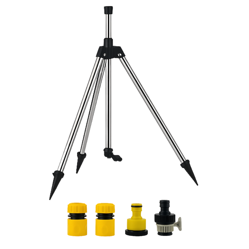 Avtoit | High-Pressure Rotating Tripod Sprinkler | 360° Coverage, Adjustable Height & Quick Setup for Garden Care and Summer Fun