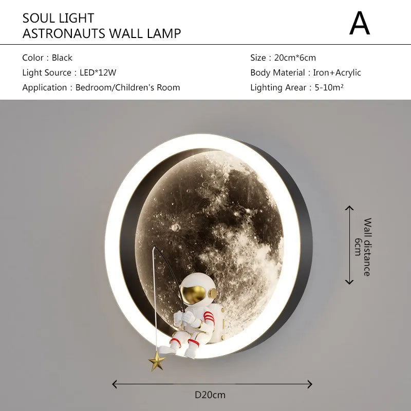 Avtoit | Astronaut On The Moon Wall Light