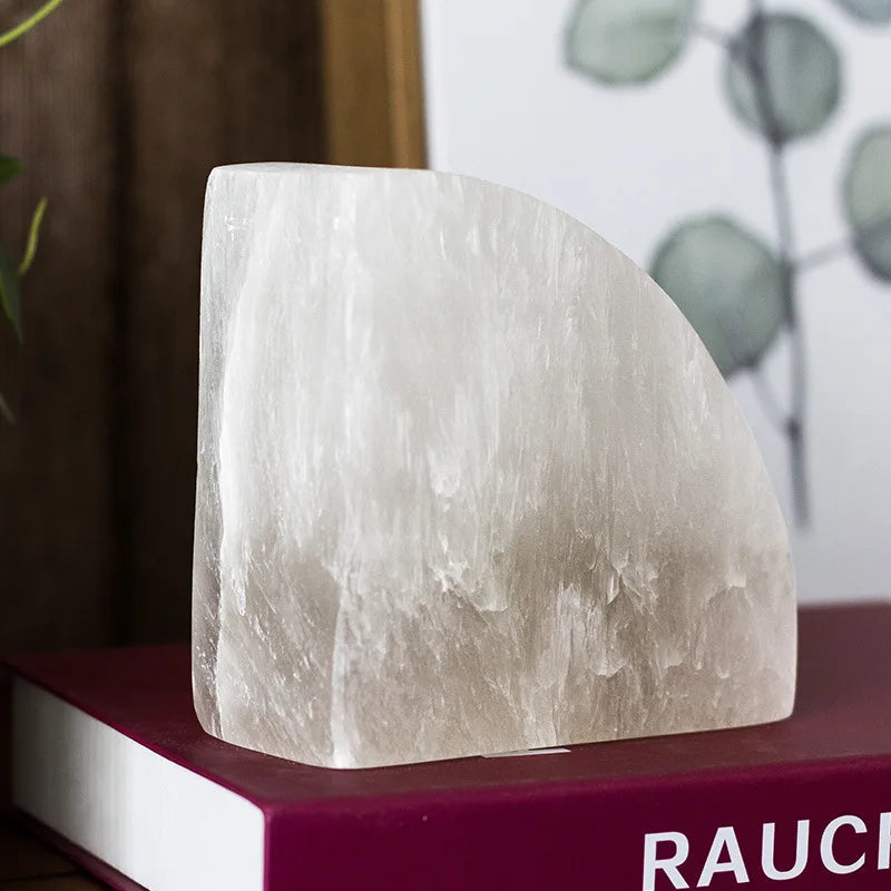 Avtoit | Onyxa White Onyx Bookend | Elegant Design | 1-piece | Luxurious Decor & Functionality