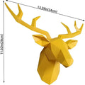 Avtoit | 3D-Deer Head Sculpture, geometric resin, animal deer head wall decoration, modern home decor, luxurious decorative wall decor