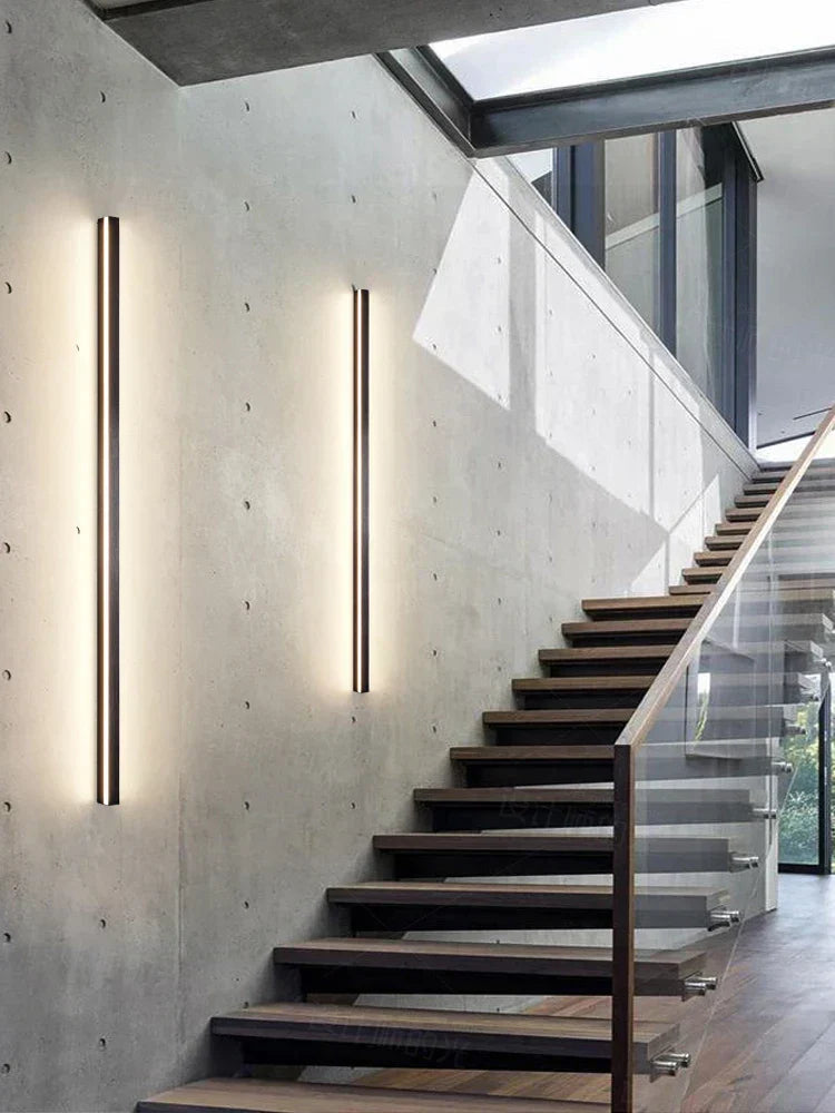 Avtoit | NeroEdge SleekLine Waterproof LED Wall Light – Modern Outdoor Lamp in Black