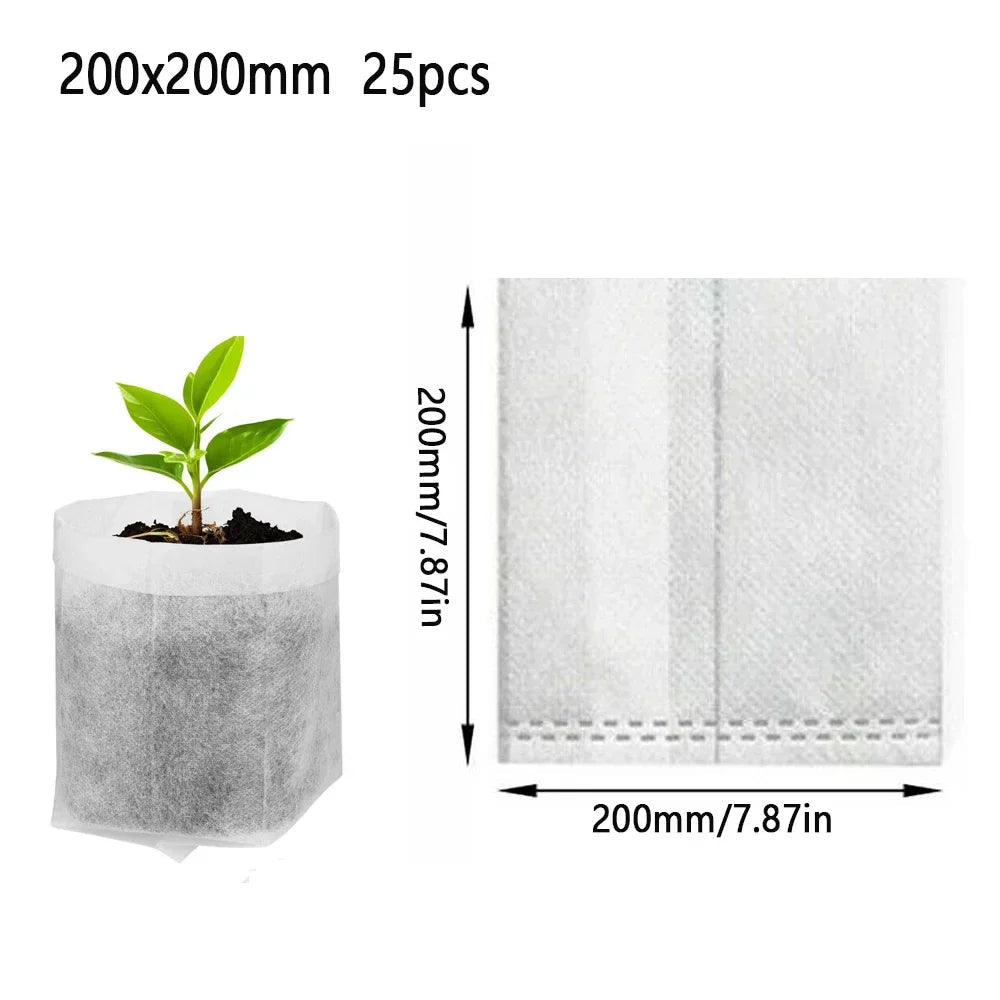 Avtoit | Rootiva Plant Bags | Breathable & Biodegradable | For Vegetables, Flowers & Seedlings