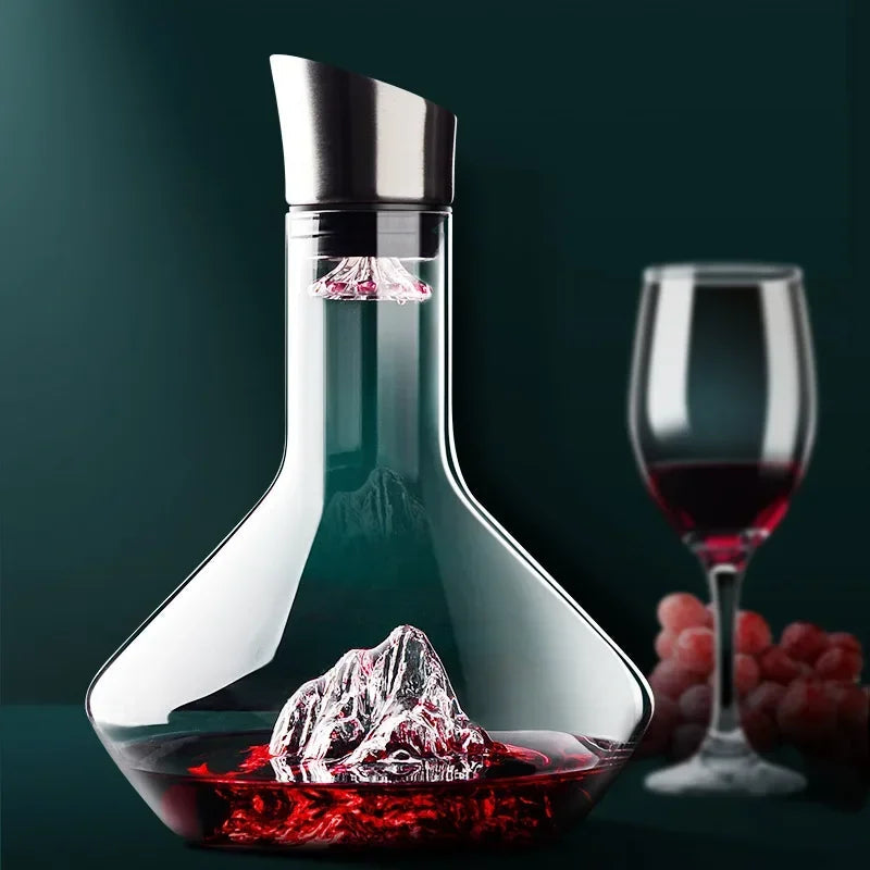 Avtoit | 1500ml Iceberg Decanter Creative lead-free crystal material luxury high-quality home red wine wine distributor decanter wine jug