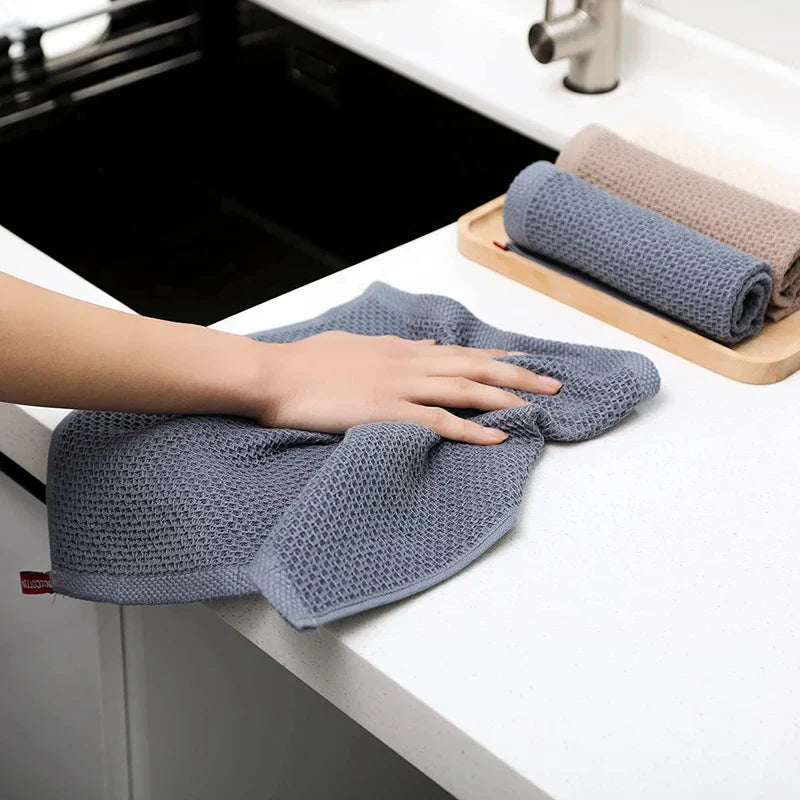 Avtoit | EcoWaffle Dish Towel | 100% Cotton | Absorbent & Quick-Drying | Honeycomb Design