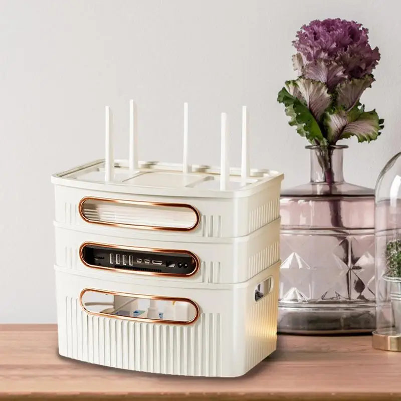 Avtoit | Dustproof Decorative Router Storage Box Organizer