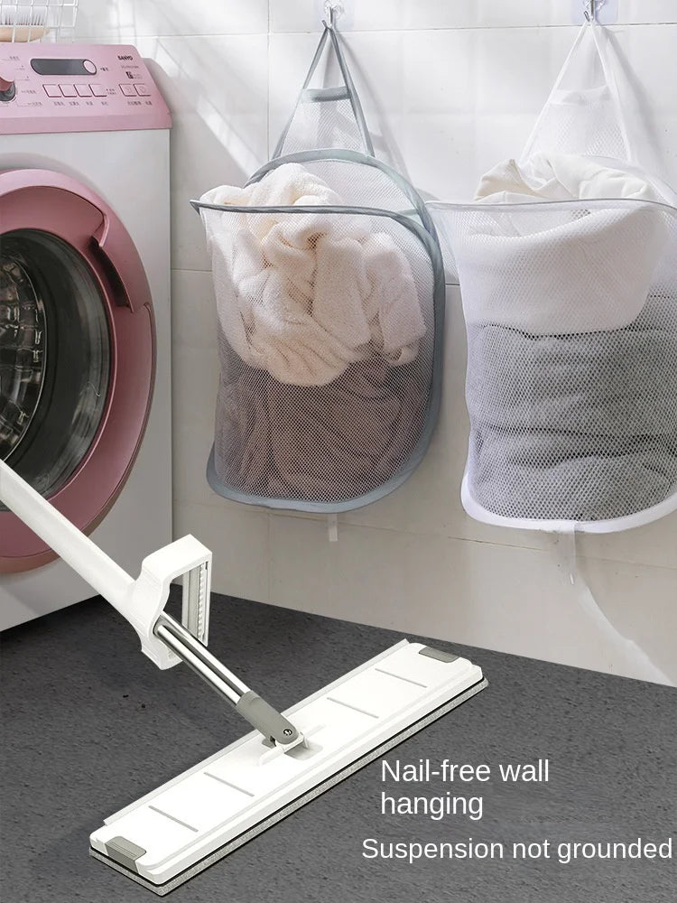 Avtoit | HangFold Laundry Basket | Wall-mounted & Foldable | Breathable & Portable | 30×18×40 cm