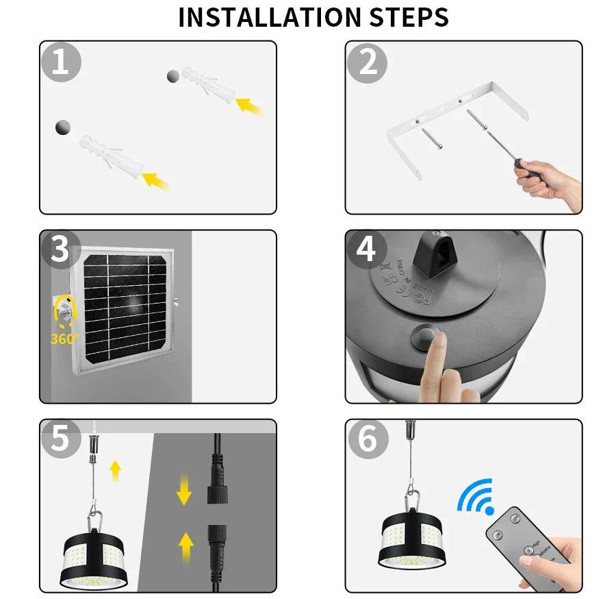 Avtoit | Eco Solar Panel Outdoor Waterproof Light System