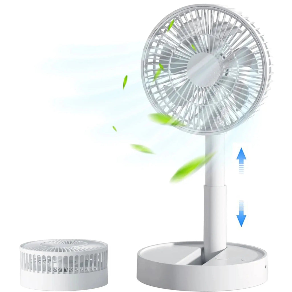 Avtoit | Breezio Folding Fan | 4 Speeds & Timer | Portable & USB | 90° Tilt