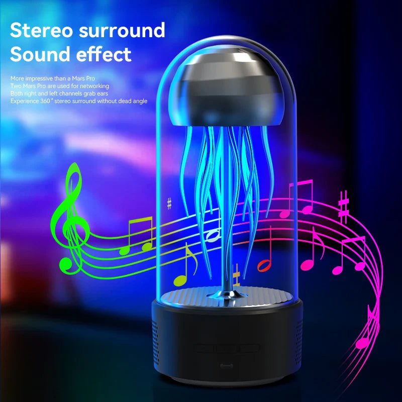 Avtoit | Jellyfish Portable Powerful Colorful Speaker Night Lamp