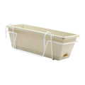 Avtoit | Plantivo Railing Planter Box | With Hooks & Drain Tray | 8L Capacity | Weatherproof
