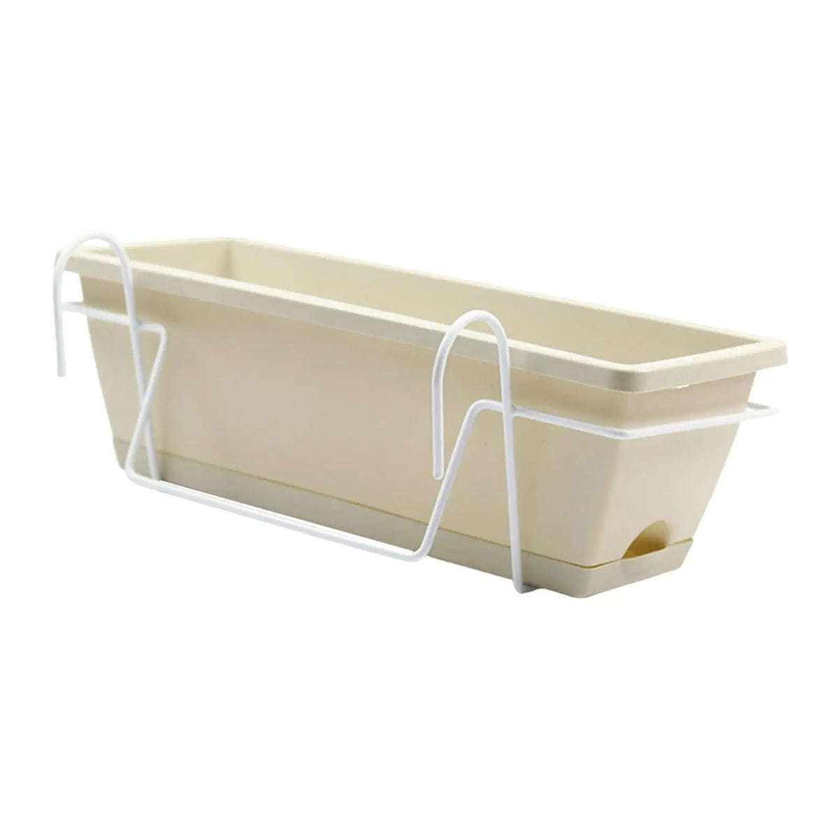 Avtoit | Plantivo Railing Planter Box | With Hooks & Drain Tray | 8L Capacity | Weatherproof
