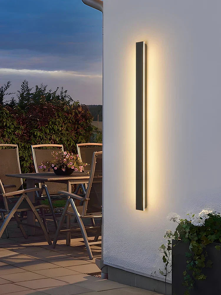Avtoit | NeroEdge SleekLine Waterproof LED Wall Light – Modern Outdoor Lamp in Black