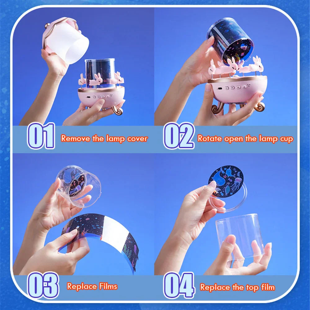 Avtoit | Magical Bunny LED Night Light Projector