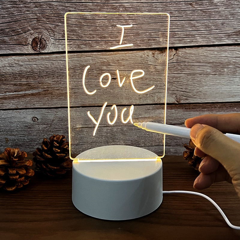 Avtoit | Creative Note Board Led Table Lamp