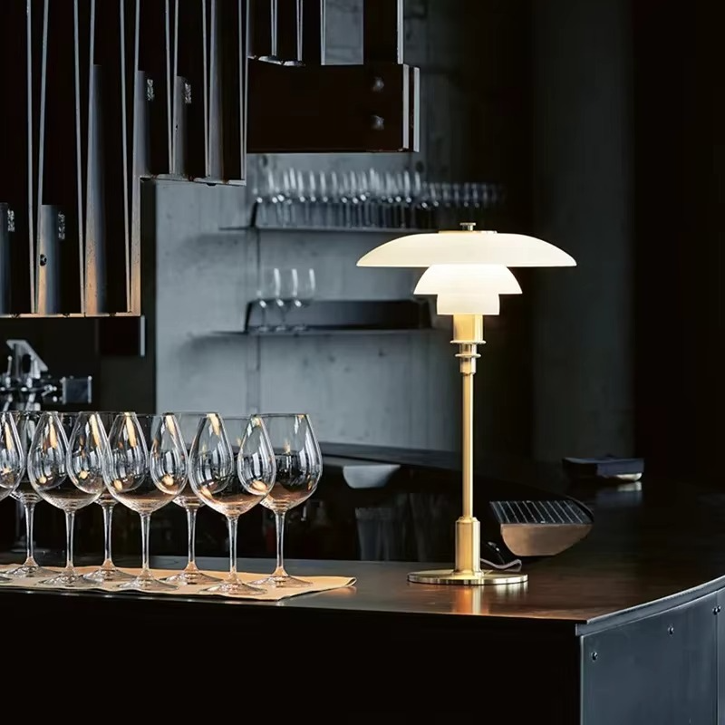 Avtoit | Scandinavian Dimmable Table Lamp – Modern Danish Designer Iron & Glass Lamp