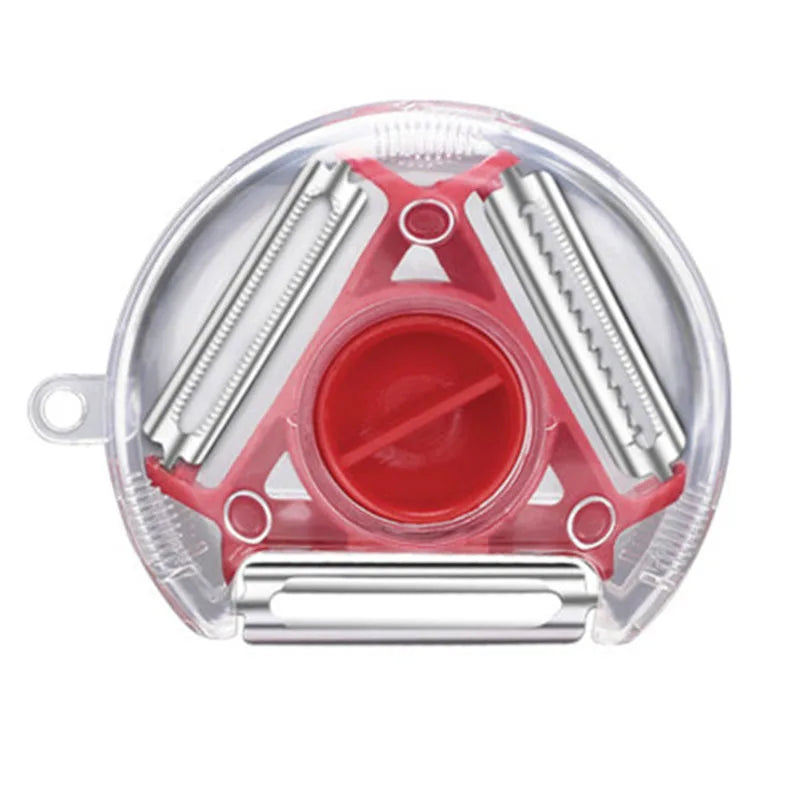 Avtoit | Peelvanta 3-in-1 Peeler | Stainless Steel Blades | Julienne & Serrated | Dishwasher Safe