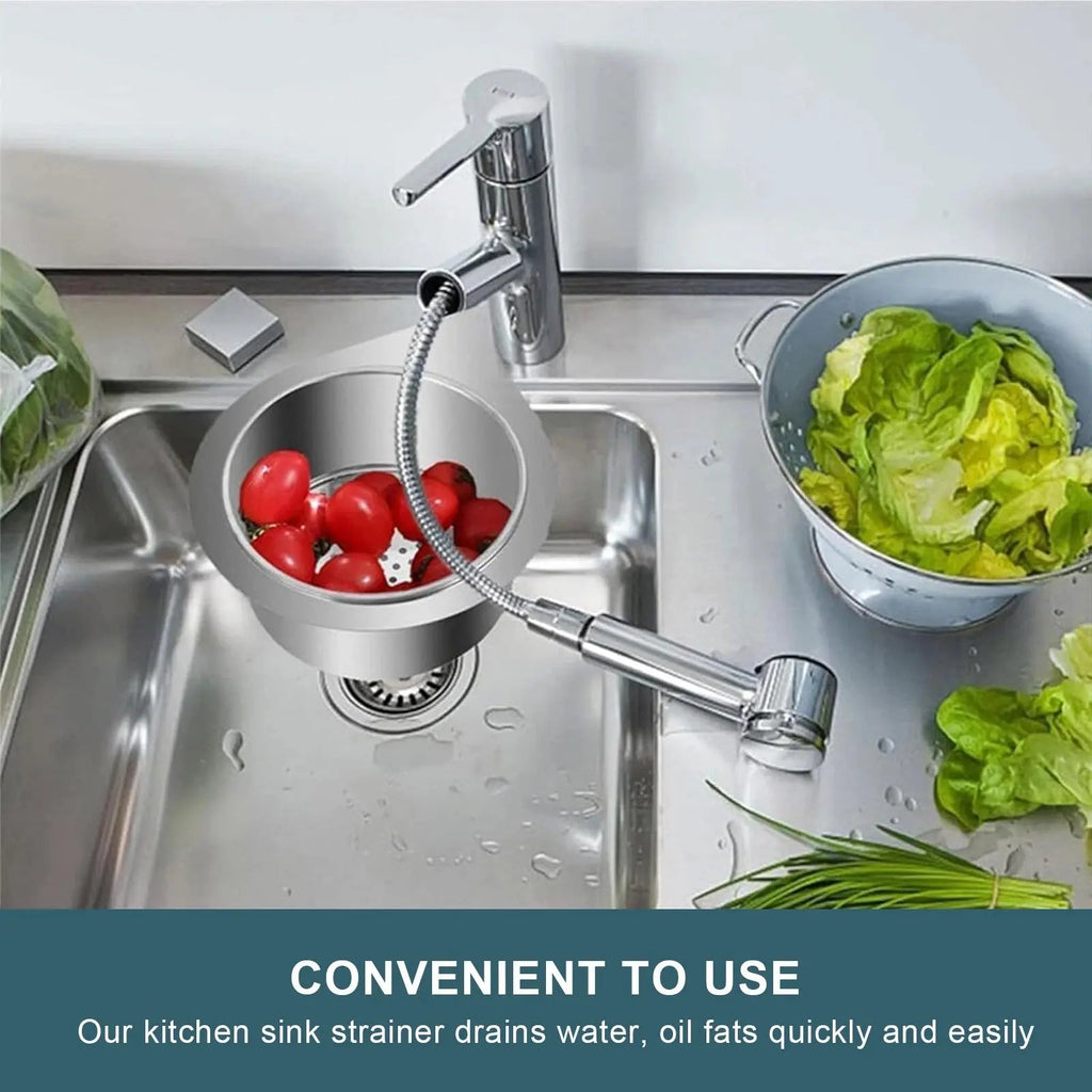 Avtoit | Strainer for sink in swan shape – Space-saving stainless steel drain filter