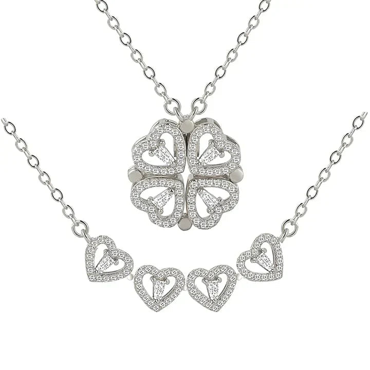 Avtoit | Magnetic Leaf & Heart Necklace