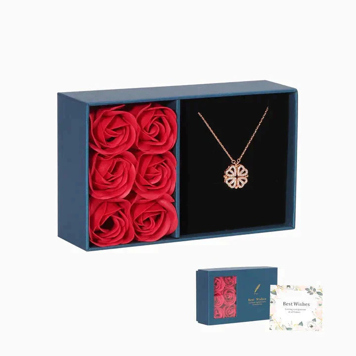 Avtoit | Magnetic Leaf & Heart Necklace