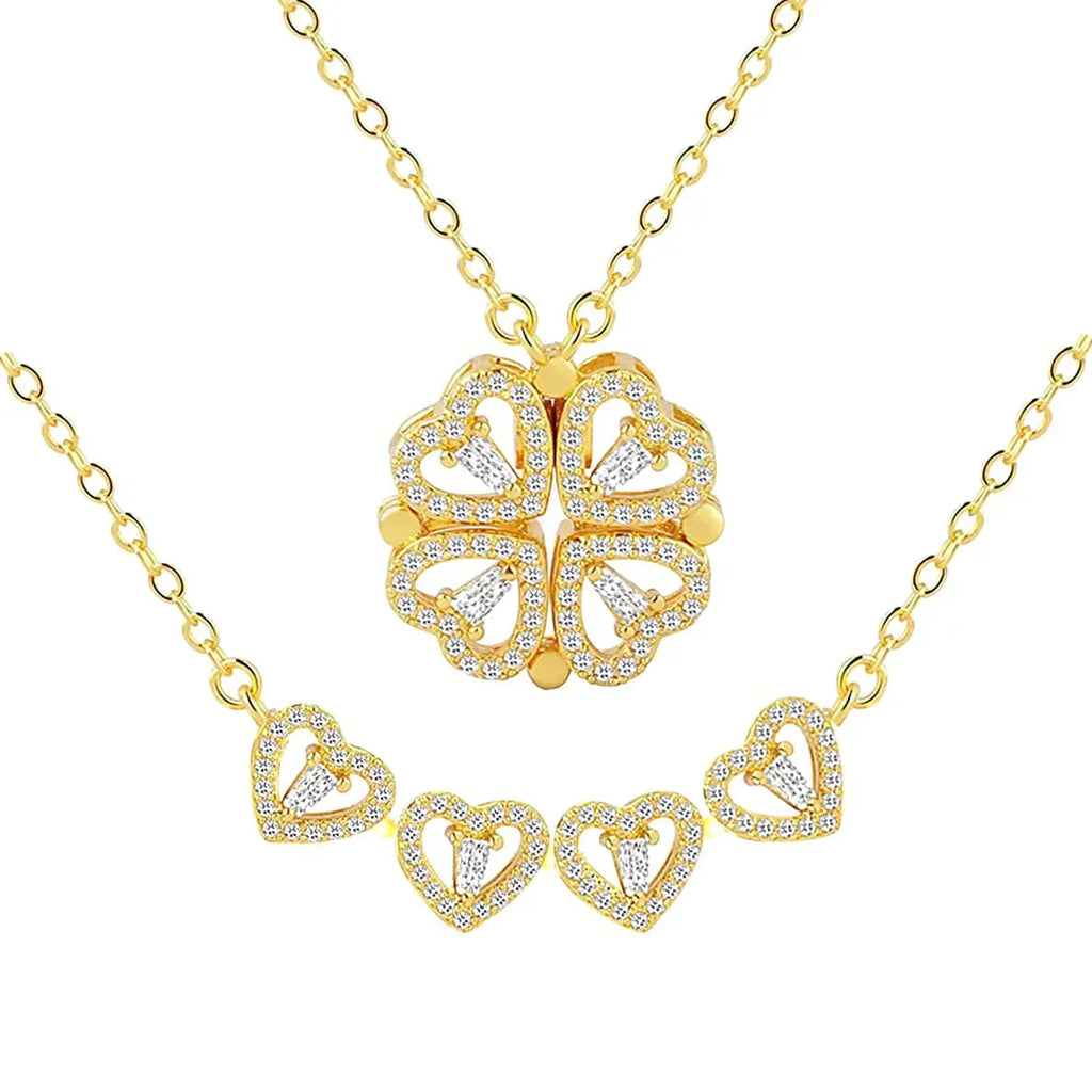 Avtoit | Magnetic Leaf & Heart Necklace