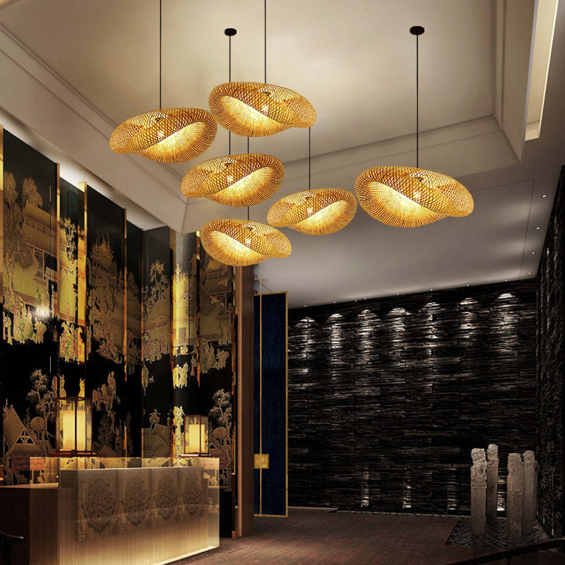 Avtoit | Rattan Woven Bamboo - Pendant Light - Led - Light
