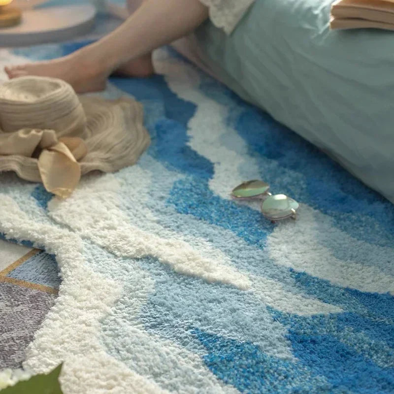 Avtoit | Soft Surf Anti-Slip Plush Wave Rug