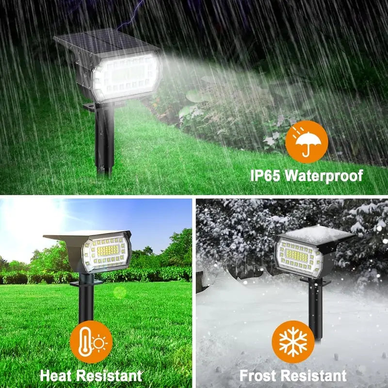 Avtoit | Solar-LED-Spotlight for outdoor use – Weatherproof garden lighting with 3 brightness levels