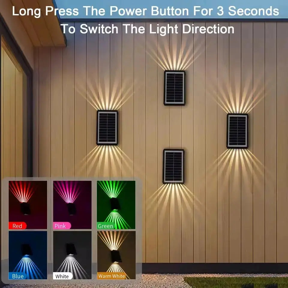 Avtoit | Solar-LED-Wall light with color choice – Weatherproof & Atmospheric