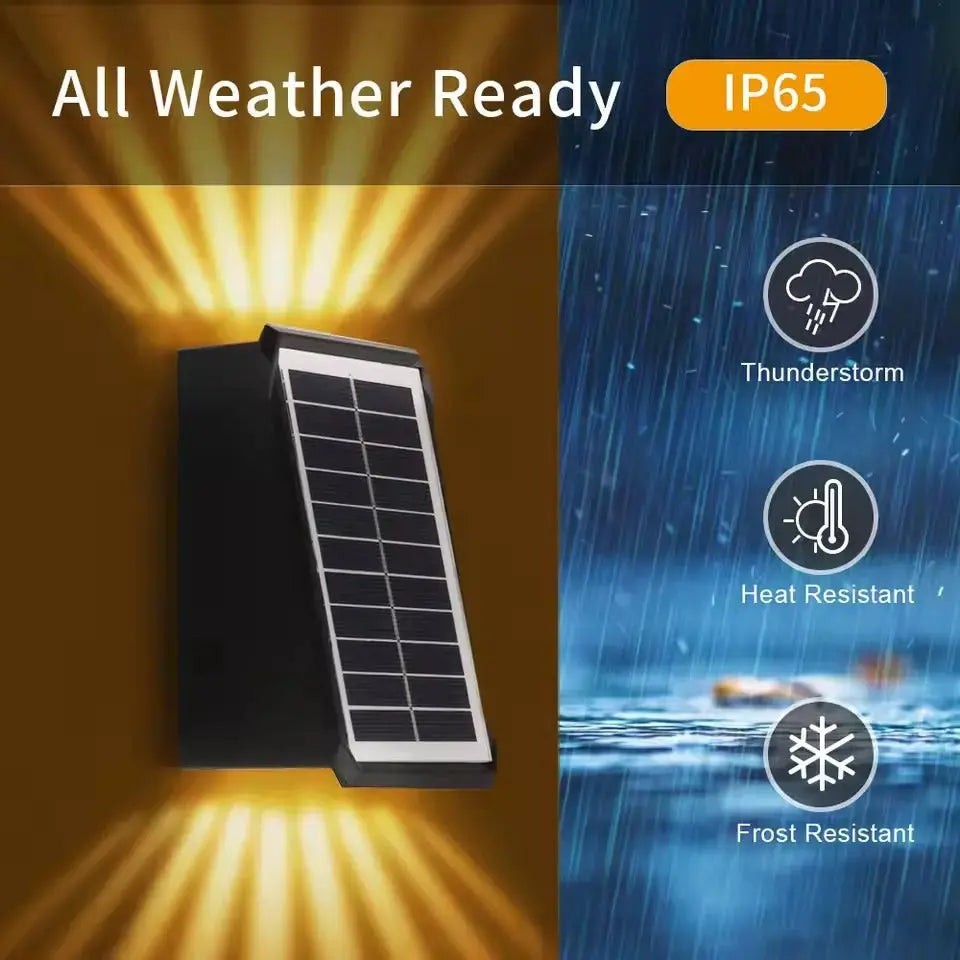 Avtoit | Solar-LED-Wall light with color choice – Weatherproof & Atmospheric
