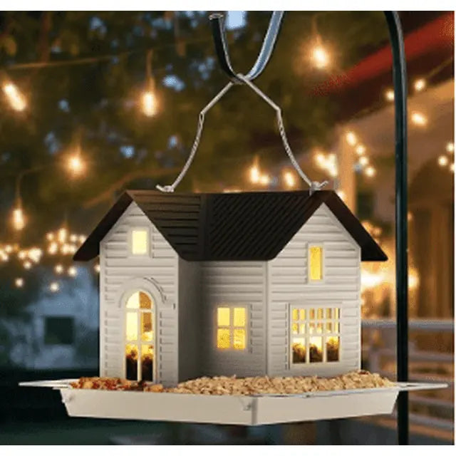 Avtoit | Solar-Birdhouse with LED – Illuminating Garden Lantern & Feeder Station in one!
