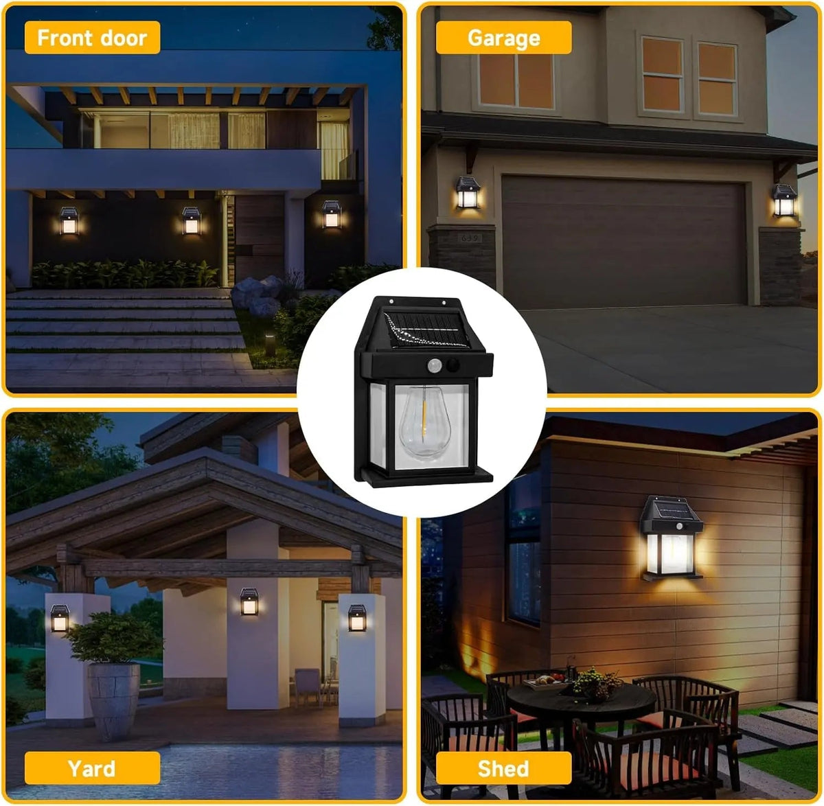 Avtoit | Solar Wall Light – Weatherproof Outdoor Lighting with Sensor