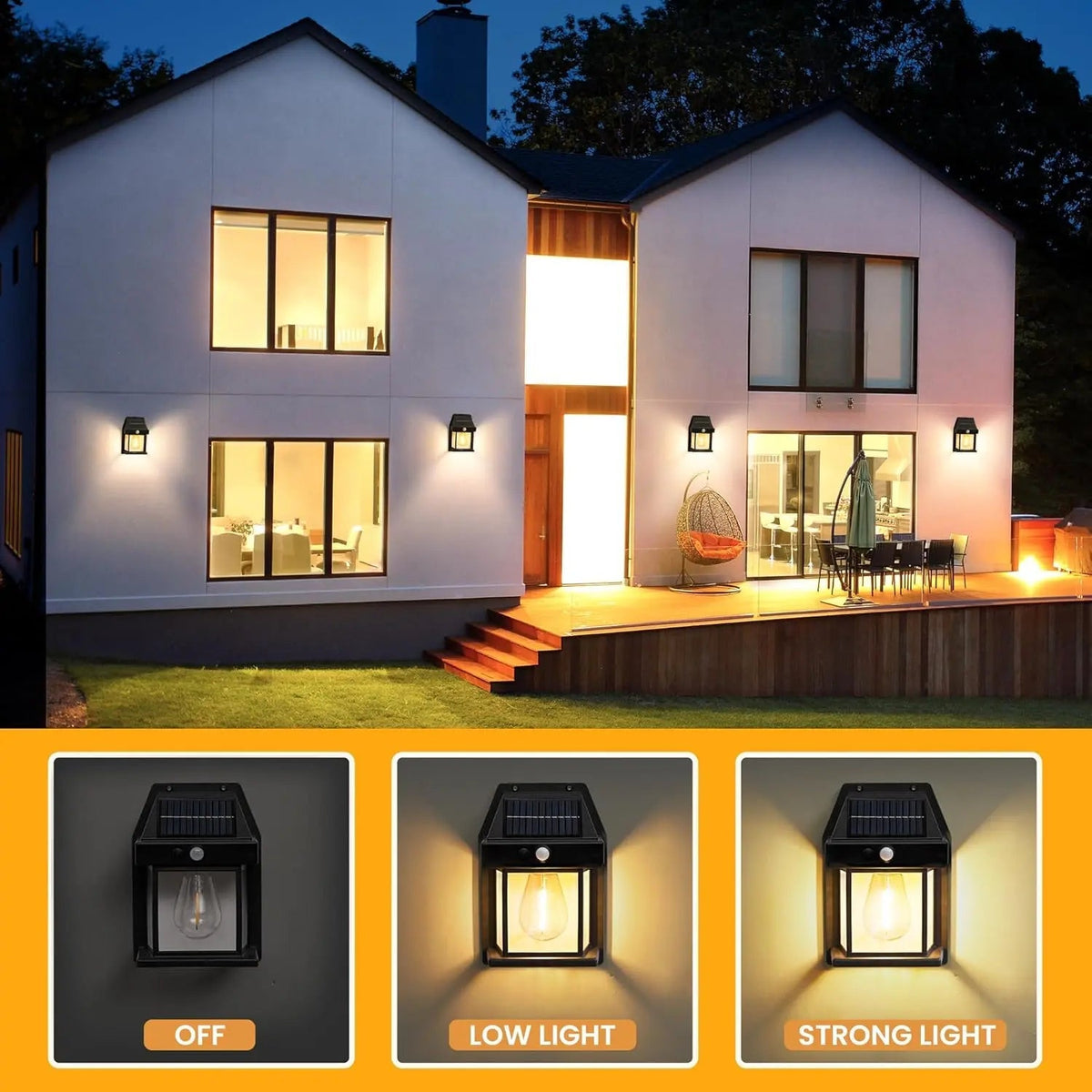 Avtoit | Solar Wall Light – Weatherproof Outdoor Lighting with Sensor