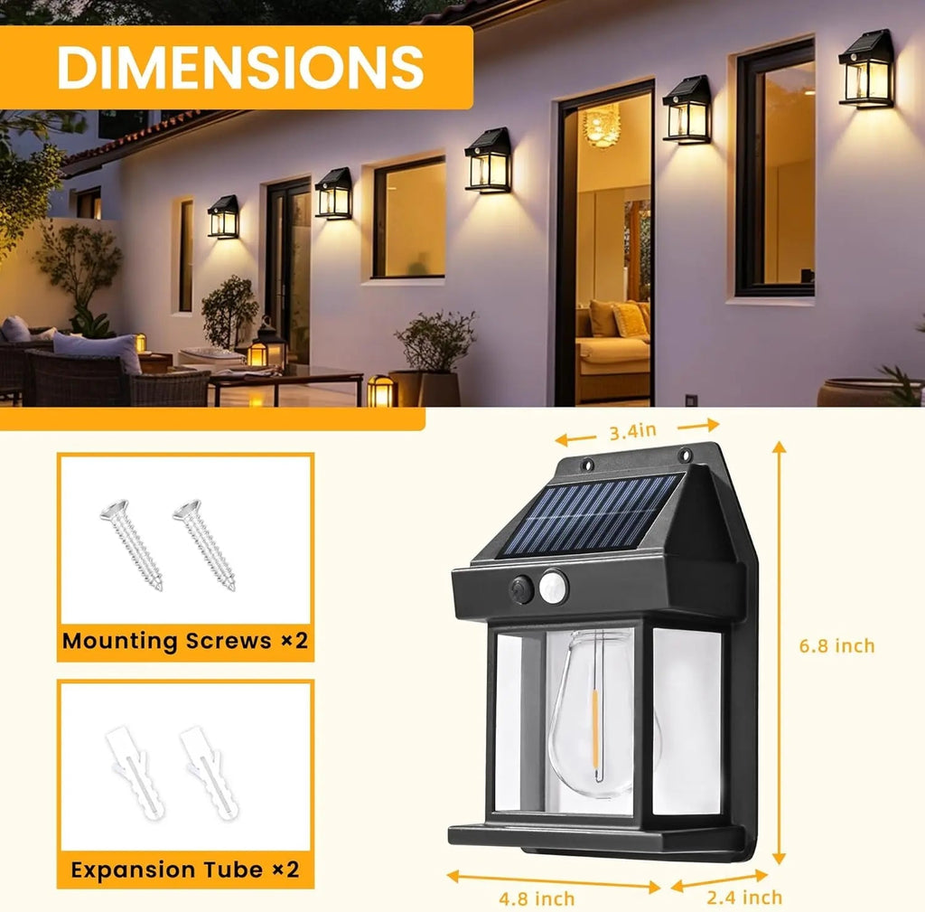 Avtoit | Solar Wall Light – Weatherproof Outdoor Lighting with Sensor