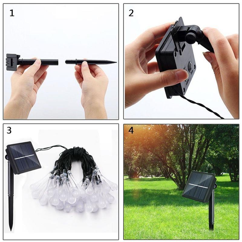 Avtoit | Solar Water Droplet String Lights