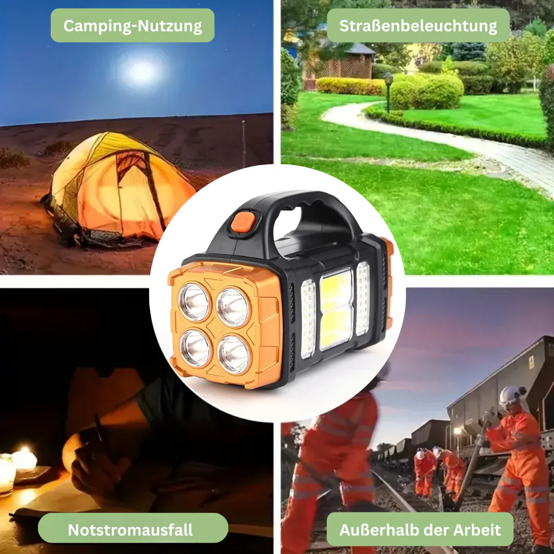 Avtoit | 3-in-1 emergency flashlight with USB charging and carrying handle