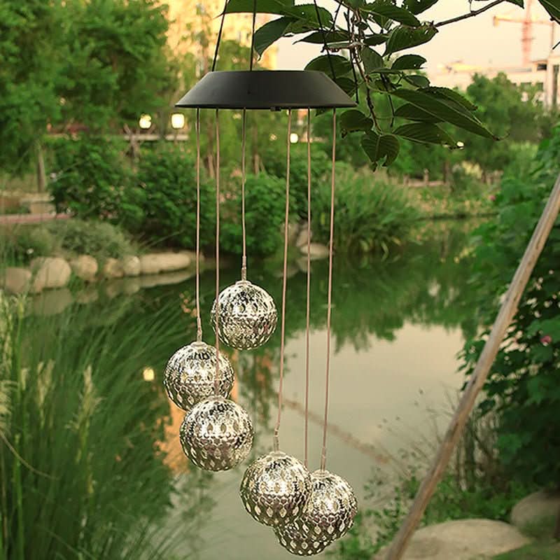 Avtoit | Solar Wind Chime with LED Light for Garden & Terrace