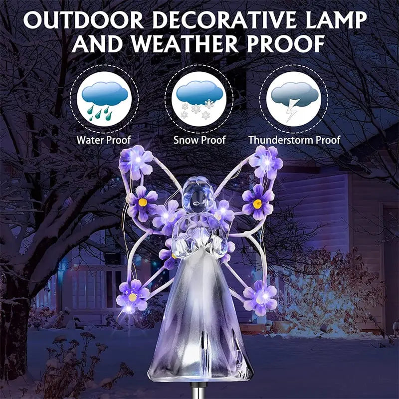 Avtoit | Solar-powered angel garden light – Waterproof memorial decoration for outdoor areas!