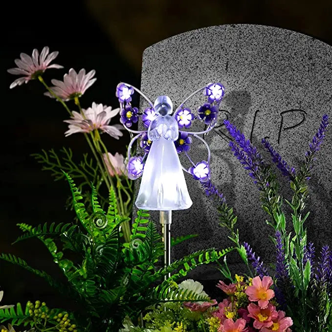 Avtoit | Solar-powered angel garden light – Waterproof memorial decoration for outdoor areas!