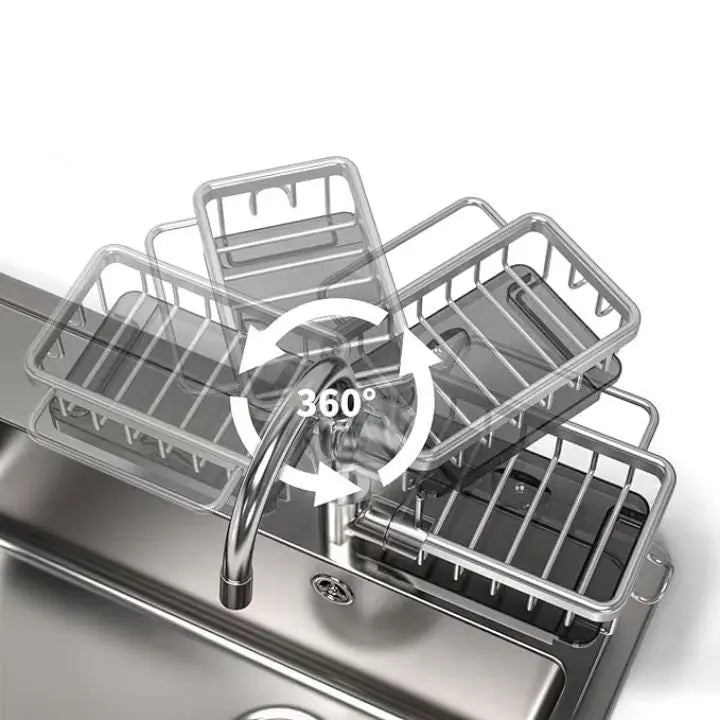 Avtoit | Faucet sink organizer – stainless steel, compact and practical