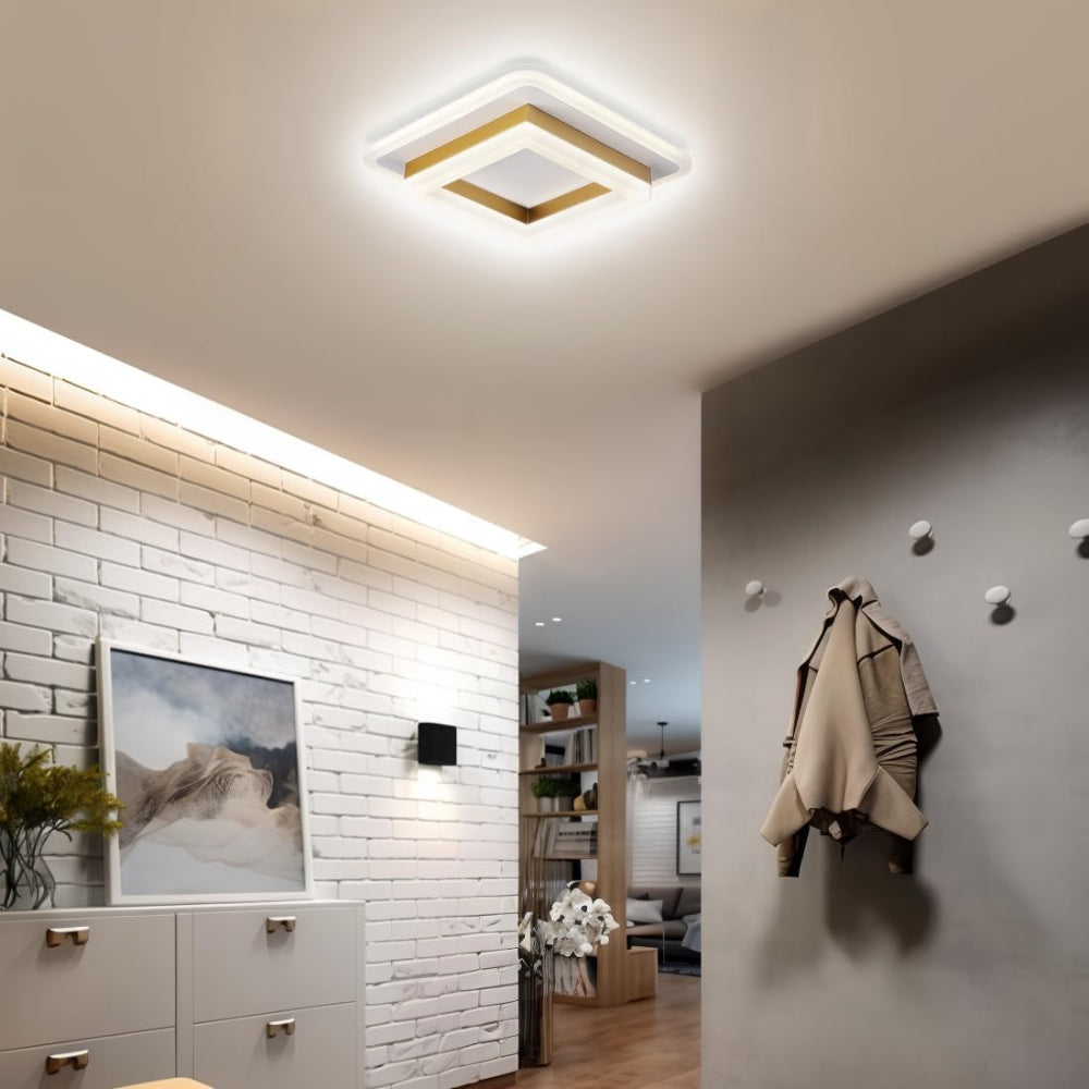Avtoit | Slim Square Modern LED Ceiling Light – Minimalist Flush-Mount for Soft Ambient Lighting