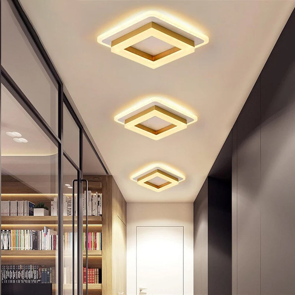 Avtoit | Slim Square Modern LED Ceiling Light – Minimalist Flush-Mount for Soft Ambient Lighting