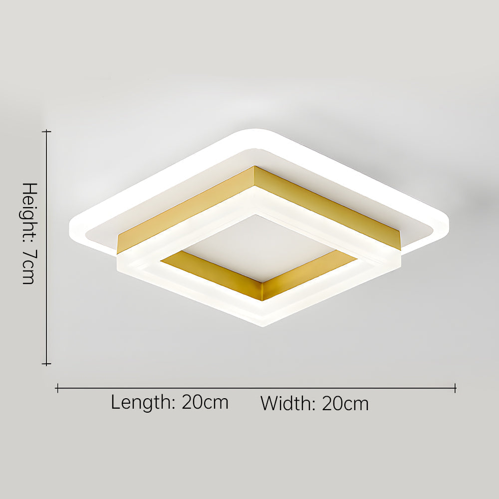 Avtoit | Slim Square Modern LED Ceiling Light – Minimalist Flush-Mount for Soft Ambient Lighting