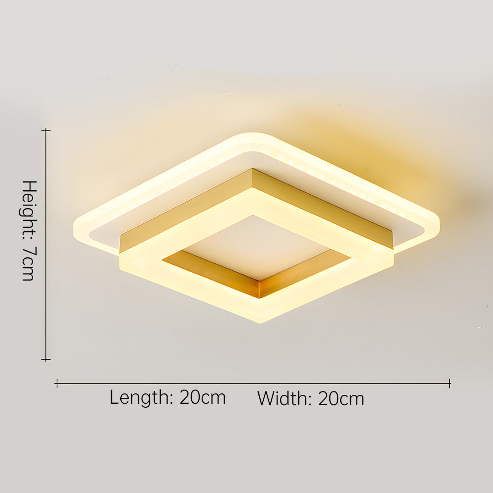 Avtoit | Slim Square Modern LED Ceiling Light – Minimalist Flush-Mount for Soft Ambient Lighting
