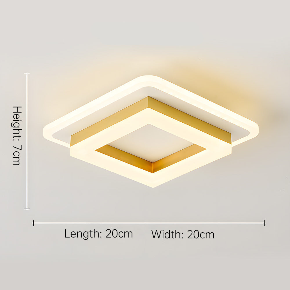 Avtoit | Slim Square Modern LED Ceiling Light – Minimalist Flush-Mount for Soft Ambient Lighting