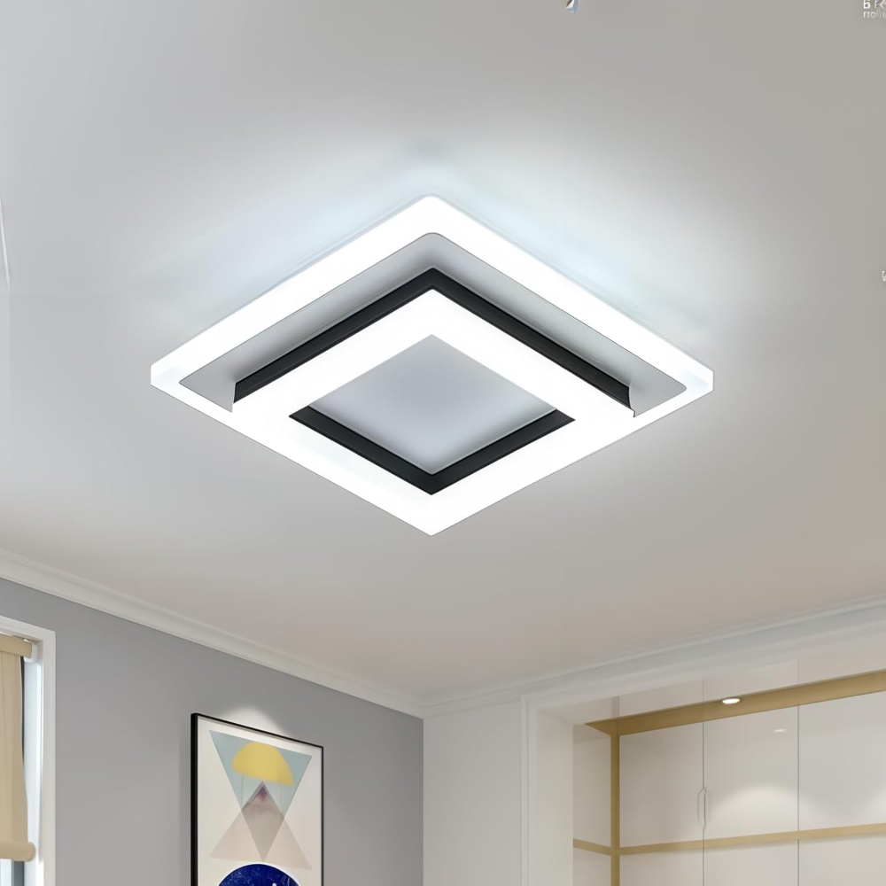 Avtoit | Slim Square Modern LED Ceiling Light – Minimalist Flush-Mount for Soft Ambient Lighting
