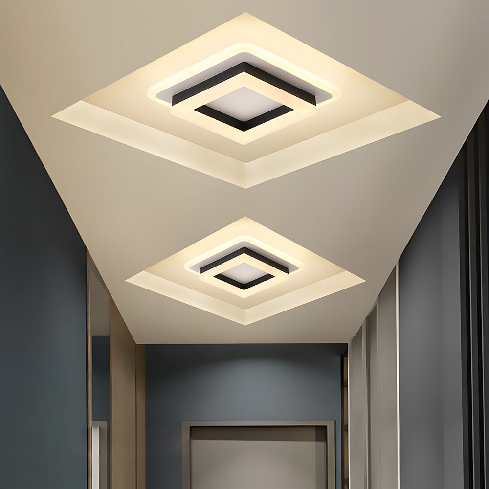 Avtoit | Slim Square Modern LED Ceiling Light – Minimalist Flush-Mount for Soft Ambient Lighting